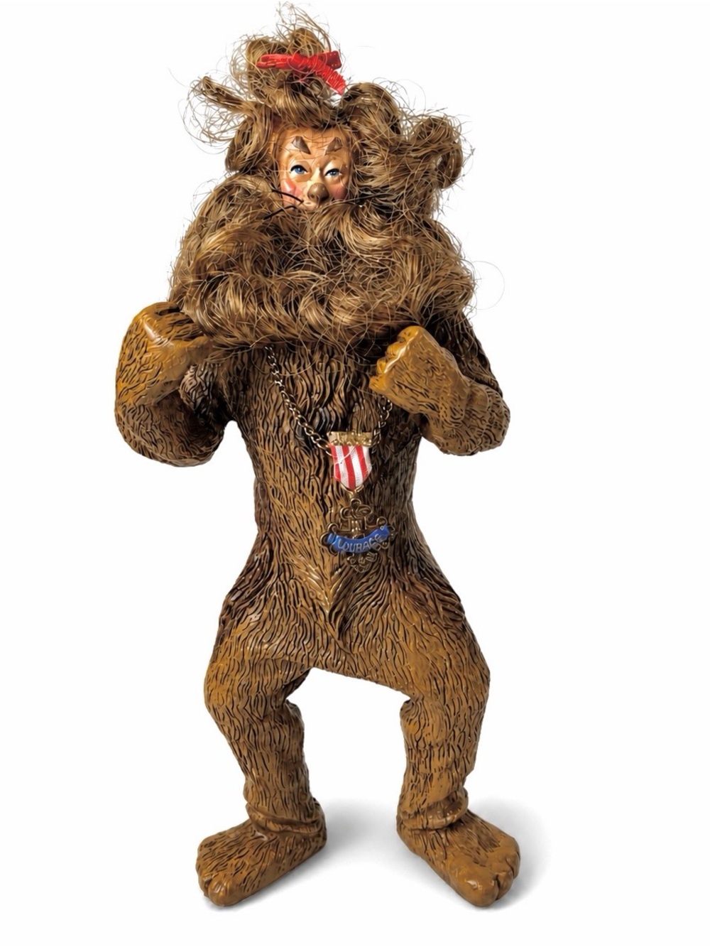 Kurt Adler Wizard of Oz Cowardly Lion Figure 1998 Vintage Courage Medal Lion - Picture 3 of 13